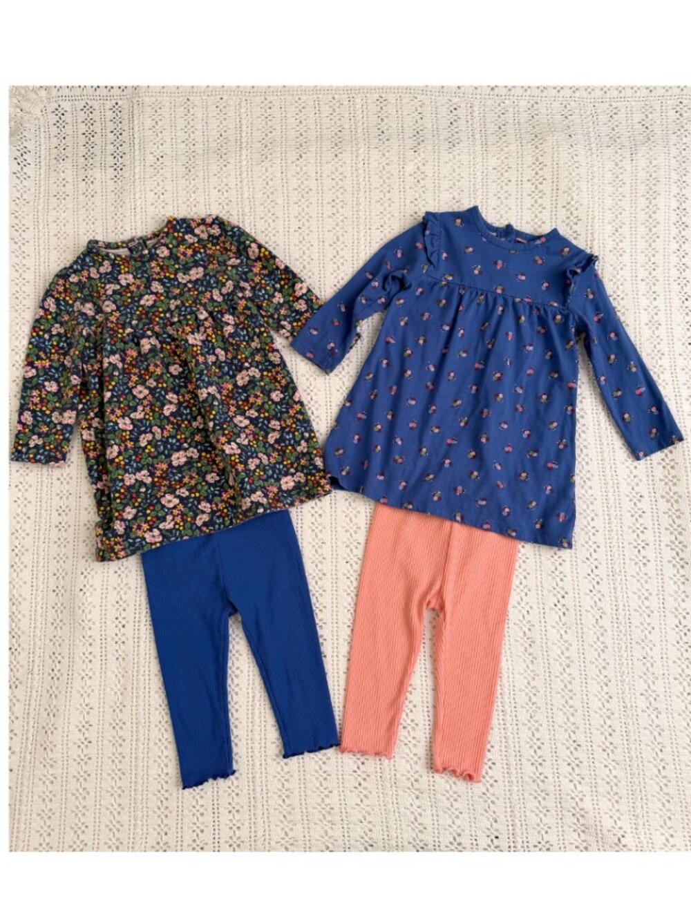 Baby Girls Fall Baby Boden Dresses Sets Bundle 9-12 Mo